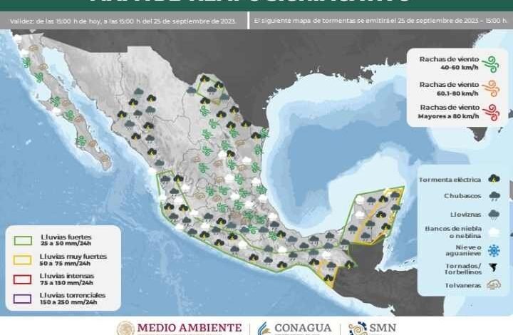 Lluvias y Altas Temperaturas en Quintana Roo