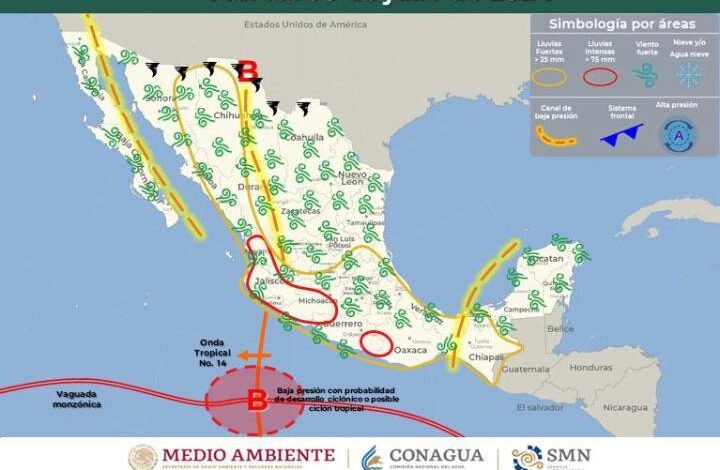 Clima en Quintana Roo: Intervalos de Chubascos y Calor