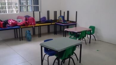 Pese a lluvias se trabaja para entregar infraestructura educativa