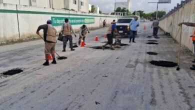 Intensas labores de reparación de calles avanzan en Puerto Aventuras: Estefanía Mercado